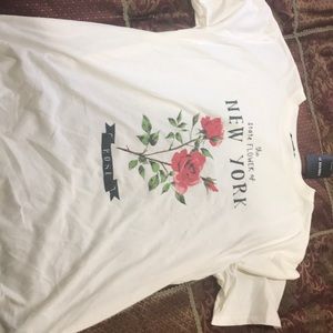 New York flower shirt